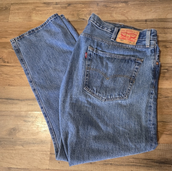 LEVI'S 501 Button Fly Jeans Men's 42W X 30L - Picture 2 of 6